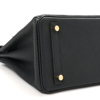Hermes Togo Birkin 25 Black 9 of 11