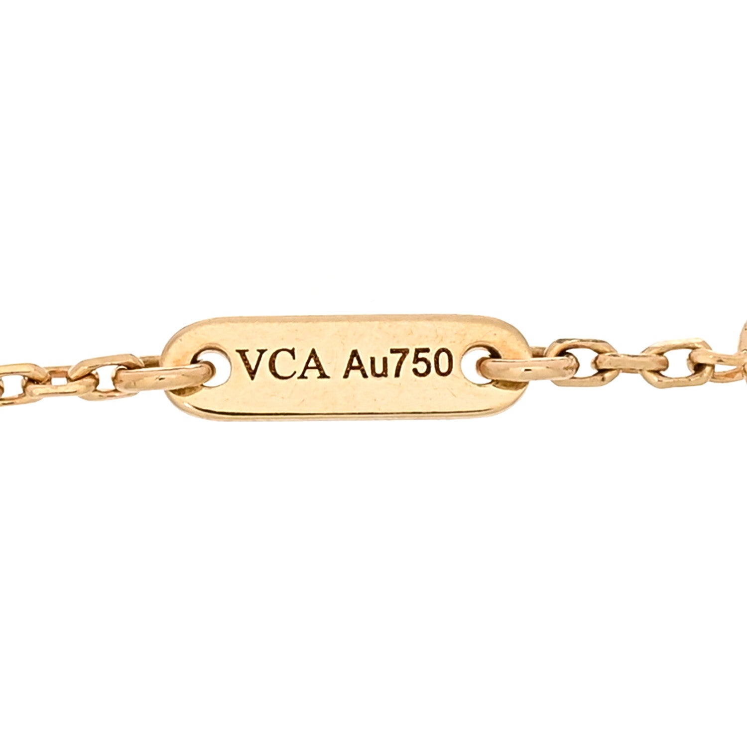 Van Cleef & Arpels 18K Yellow Gold Mother of Pearl Sweet Alhambra Bracelet 3 of 5