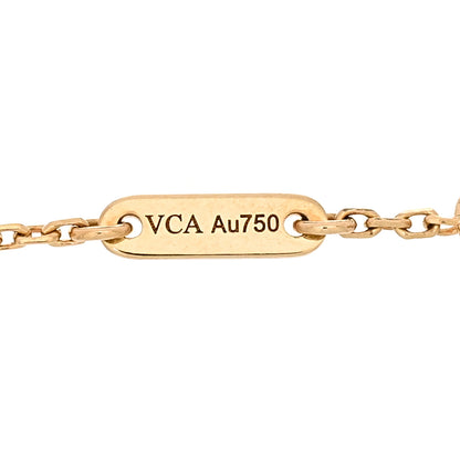 Van Cleef & Arpels 18K Yellow Gold Mother of Pearl Sweet Alhambra Bracelet 3 of 5