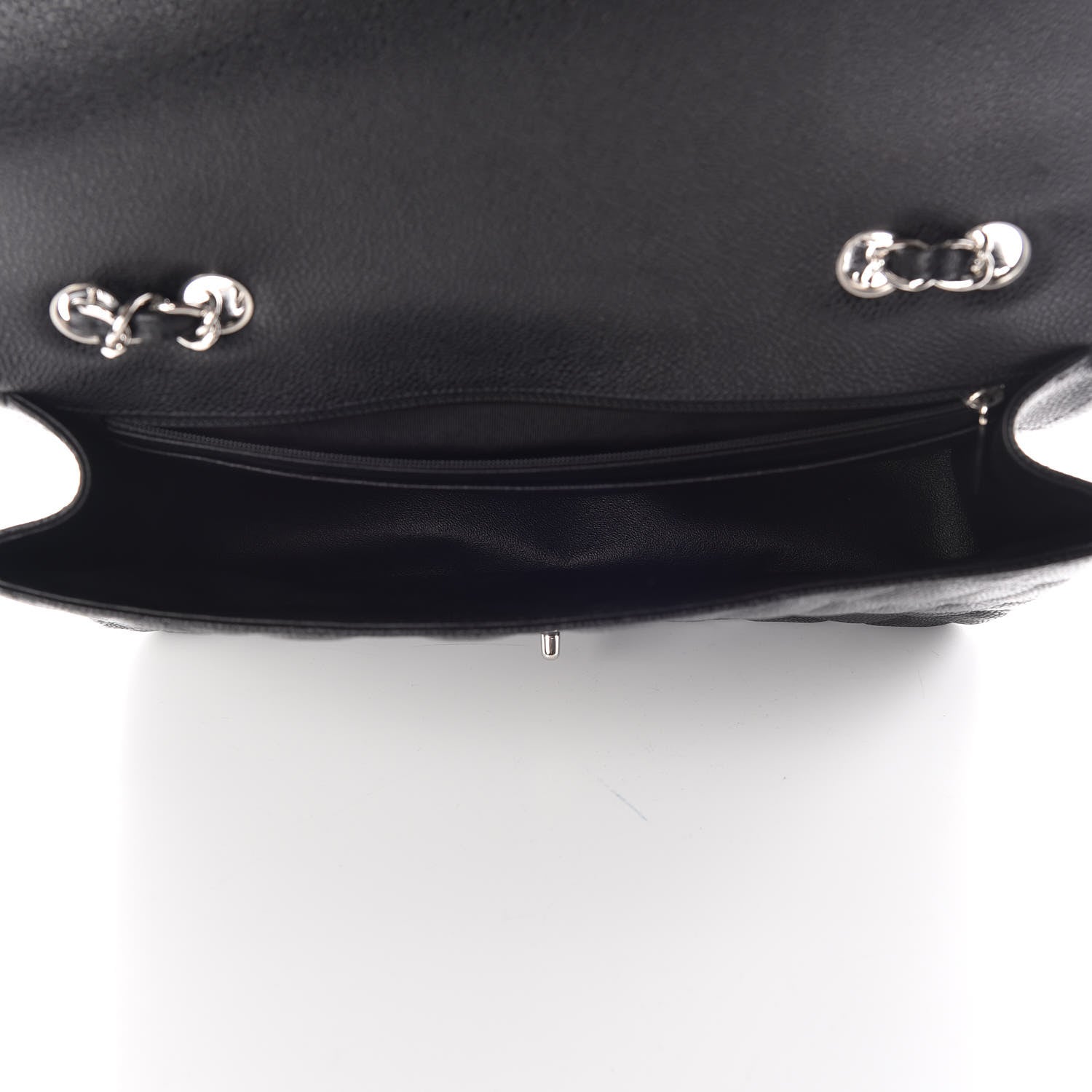 Chanel Caviar Quilted Jumbo Single Flap Black 5 of 9