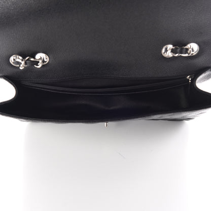 Chanel Caviar Quilted Jumbo Single Flap Black 5 of 9