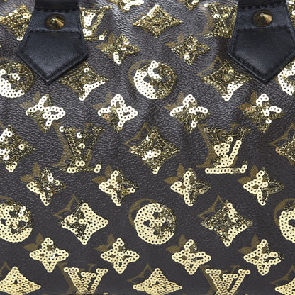 Louis Vuitton Monogram Sequins Eclipse Speedy 28 Gold 14 of 14