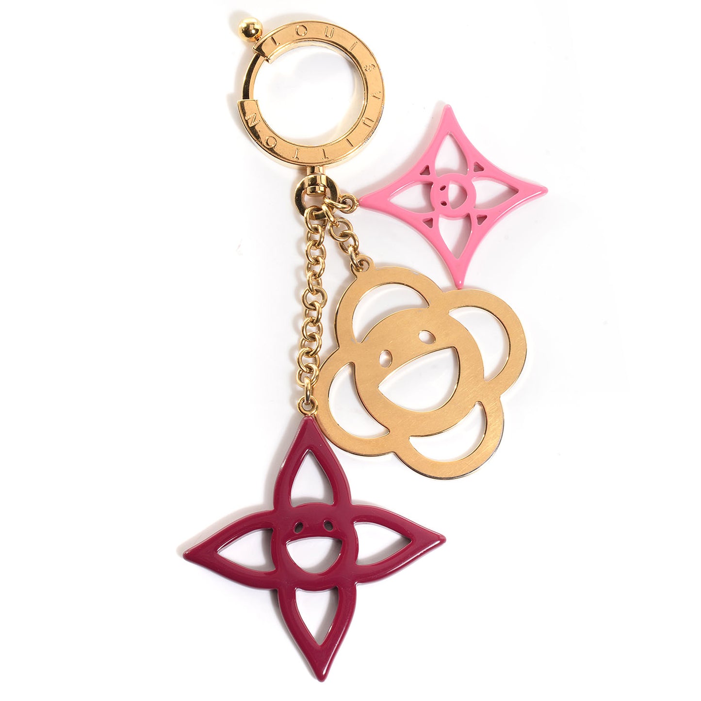 Cosmic Blossom Bag Charm Rose