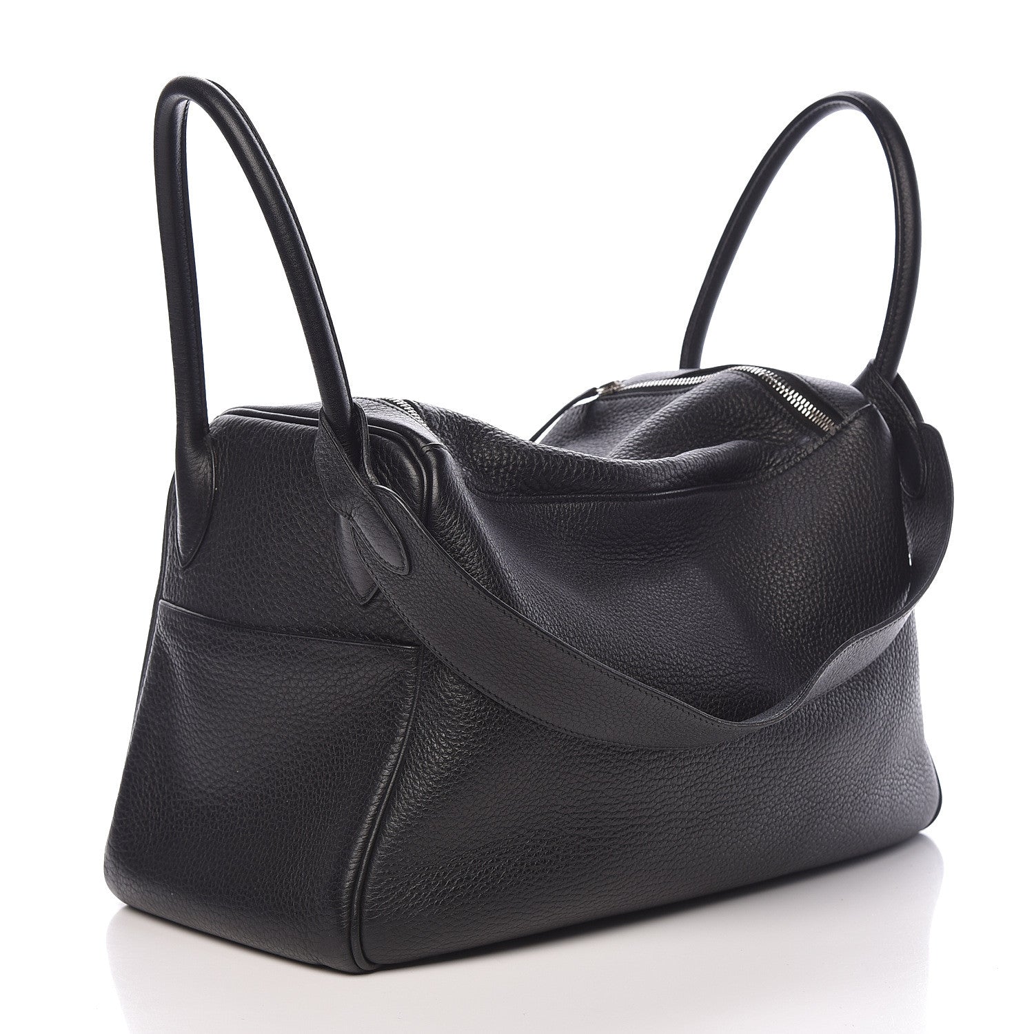Hermes Taurillon Clemence Lindy 34 Black 3 of 22