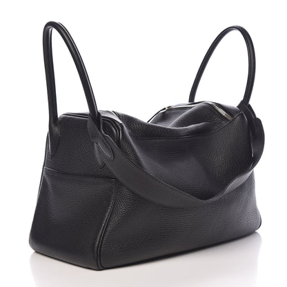 Hermes Taurillon Clemence Lindy 34 Black 3 of 22