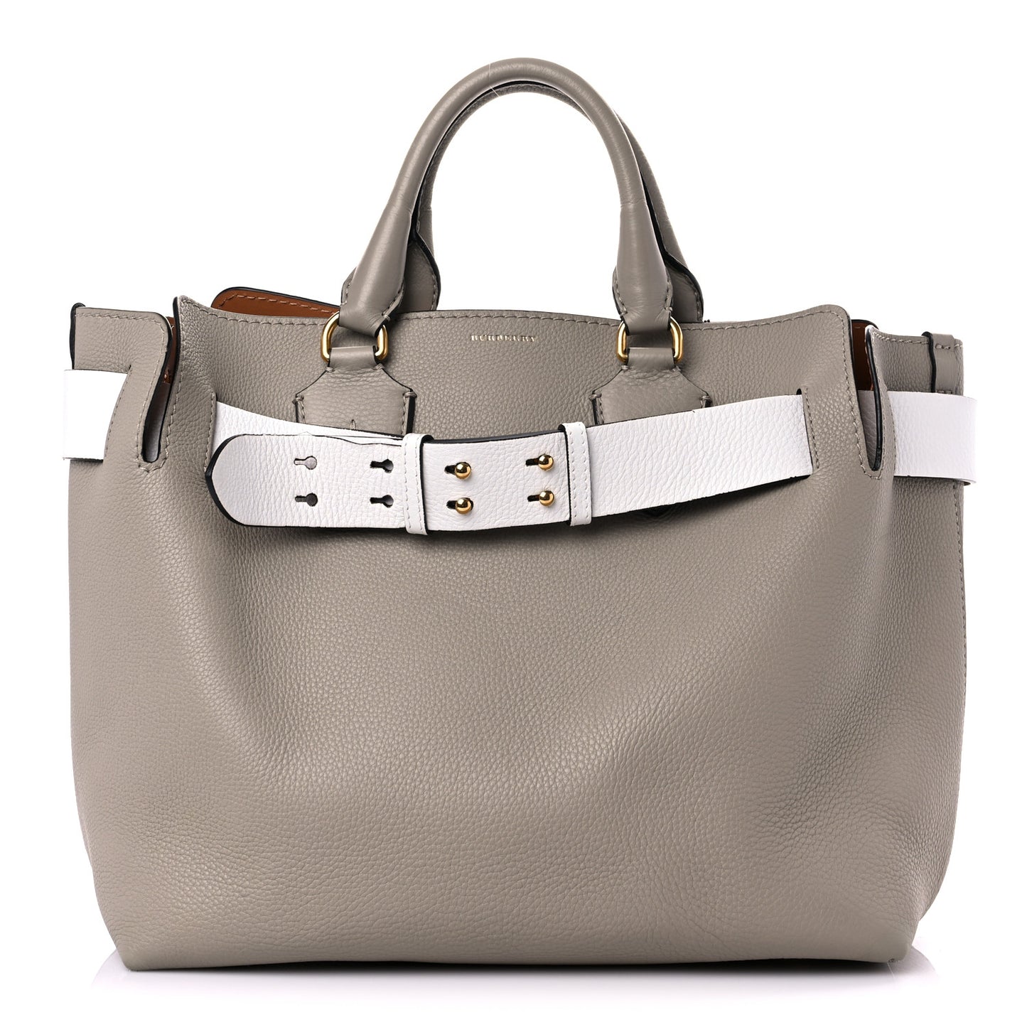 Soft Grain Calfskin Medium Belt Bag Mineral Grey