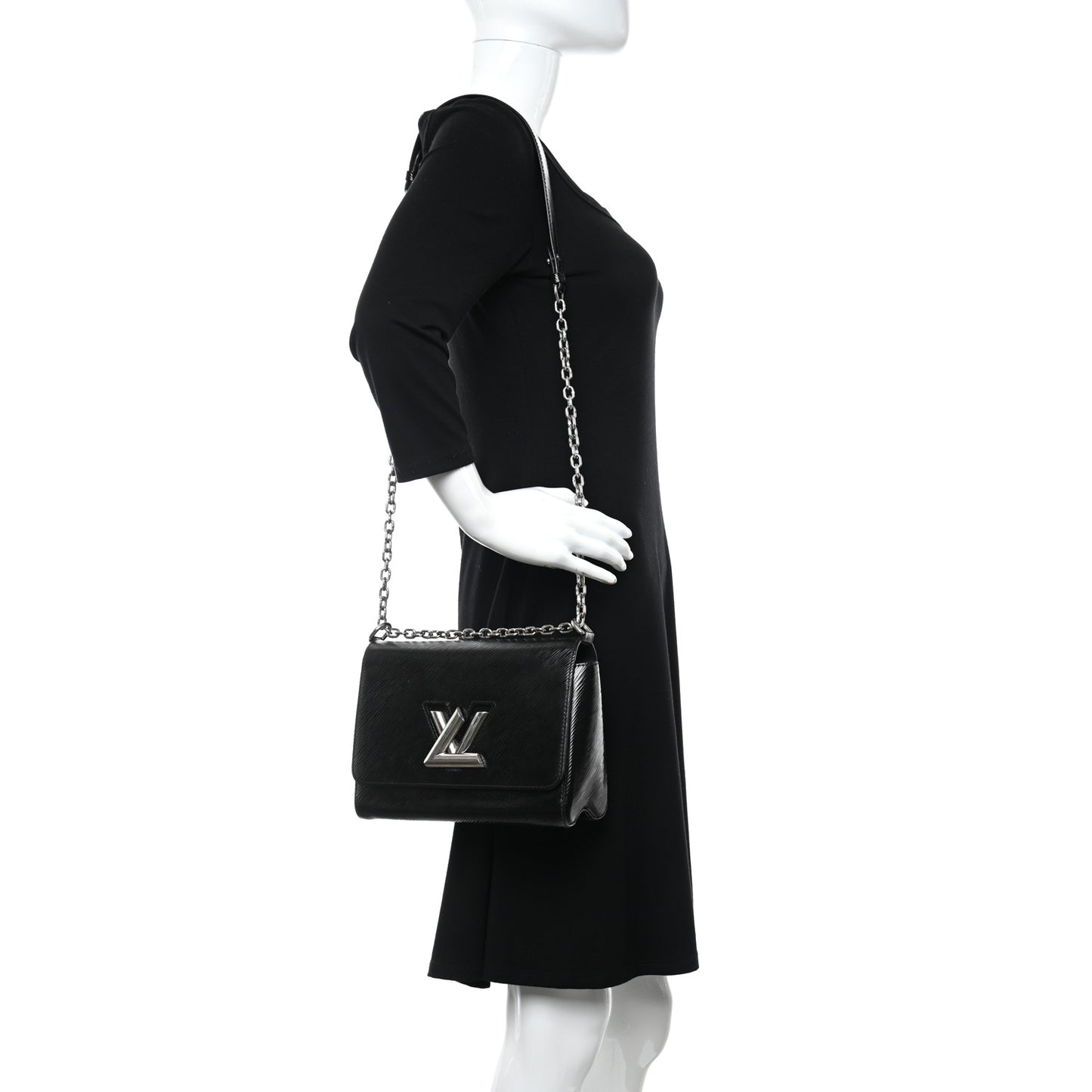 Electric Epi Twist Shoulder Bag MM Black