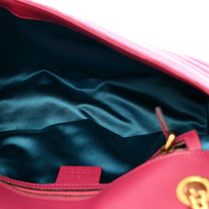Gucci Velvet Matelasse Small GG Marmont Shoulder Bag Light Raspberry Rose 5 of 10