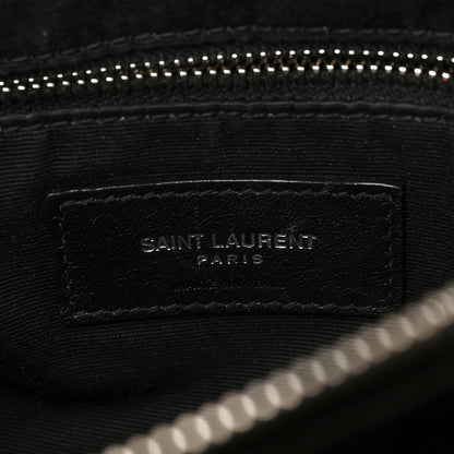 Saint Laurent Calfskin Y Quilted Monogram Large Loulou Chain Satchel Black 6 of 8