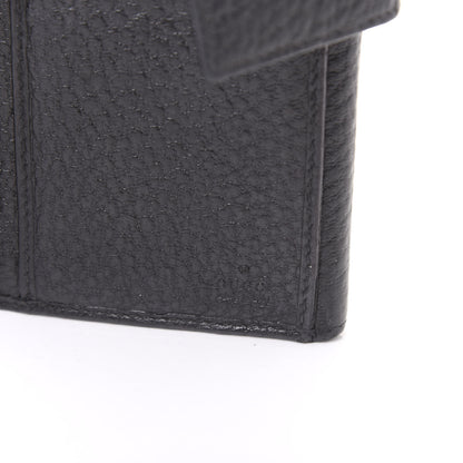 Gucci Grained Calfskin Hasler Continental Wallet Black 3 of 9
