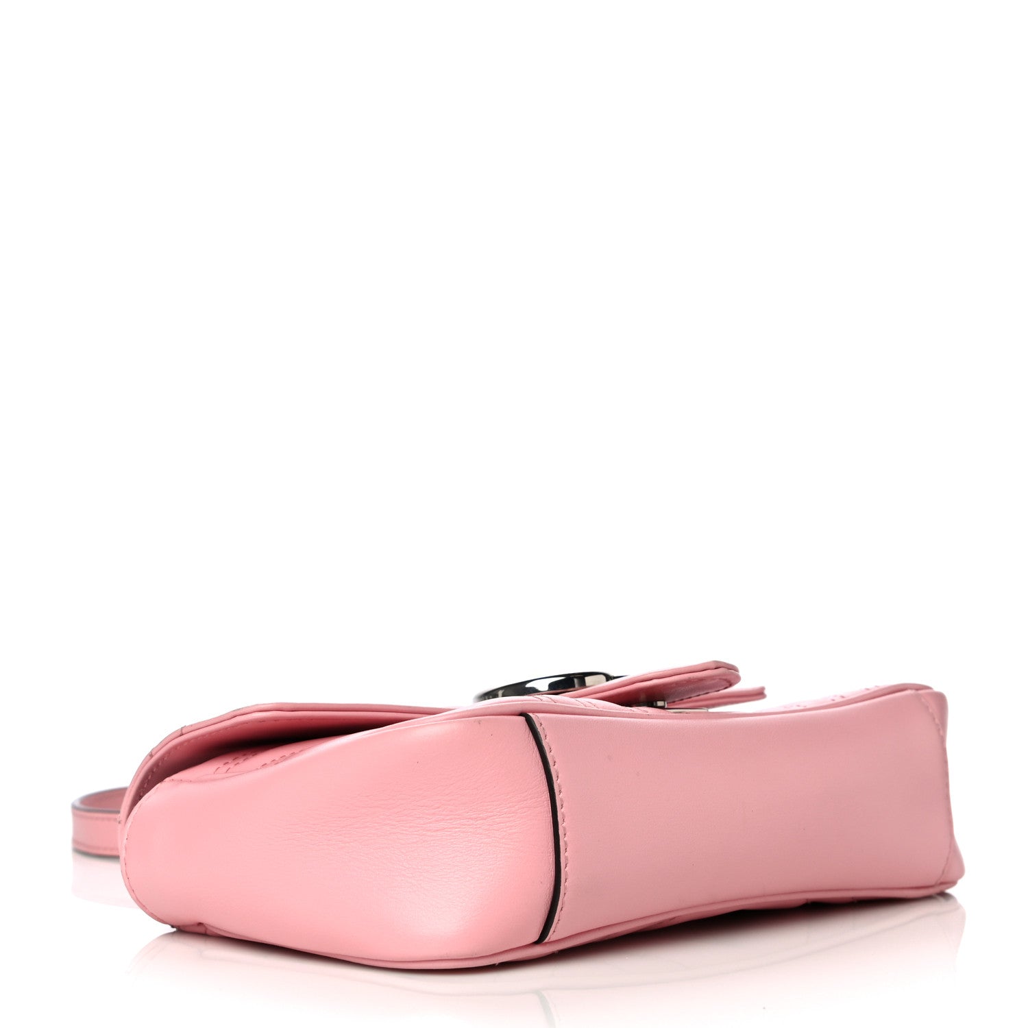 Gucci Calfskin Matelasse Mini GG Marmont Shoulder Bag Wild Rose 4 of 12