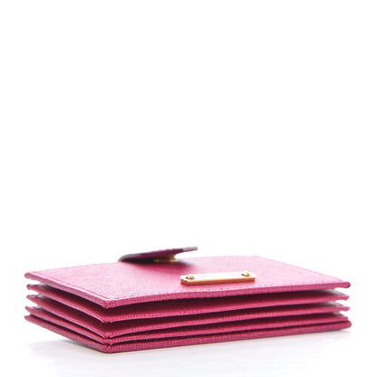 Fendi Vitello Elite Gusseted Card Holder Ciclamino 4 of 8