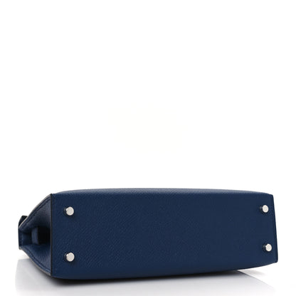 Hermes Epsom Mini Kelly Sellier 20 Bleu Navy 4 of 9