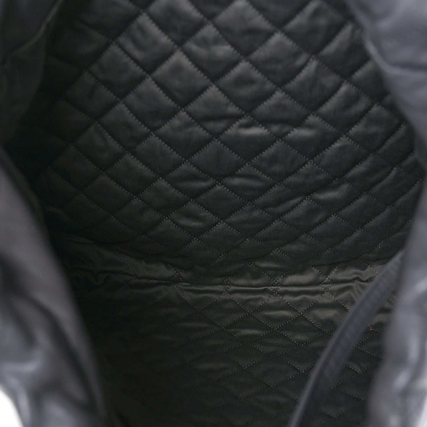 Shiny Calfskin Quilted Large Chanel 22 Grey