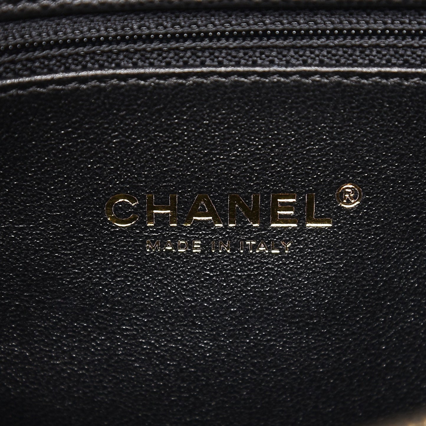 Caviar Lizard Quilted Small Coco Handle Flap Black