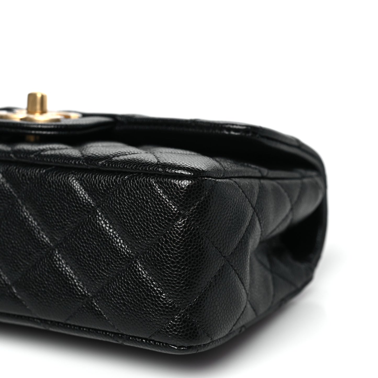 Caviar Quilted Mini Handy CC Flap Black