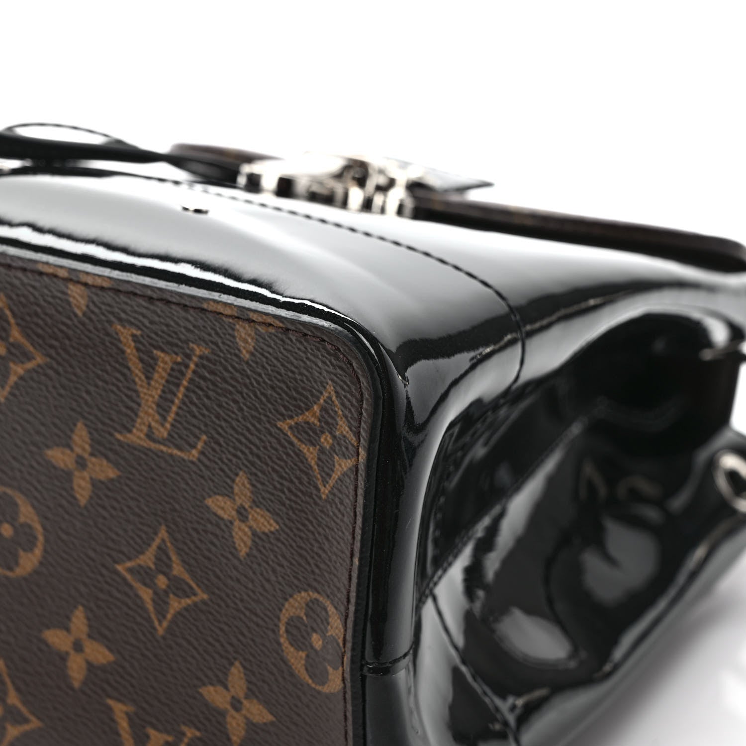 Louis Vuitton Patent Monogram Hot Springs Backpack Black 9 of 11