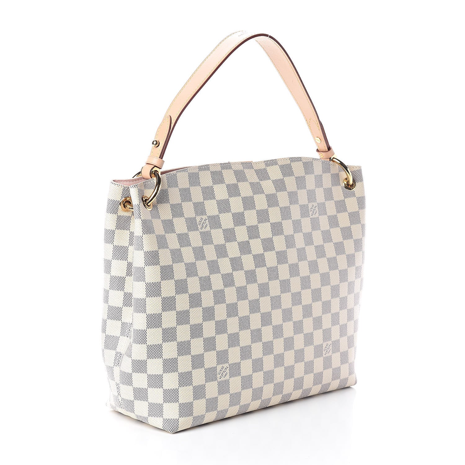 Louis Vuitton Damier Azur Graceful PM Rose Ballerine 3 of 12
