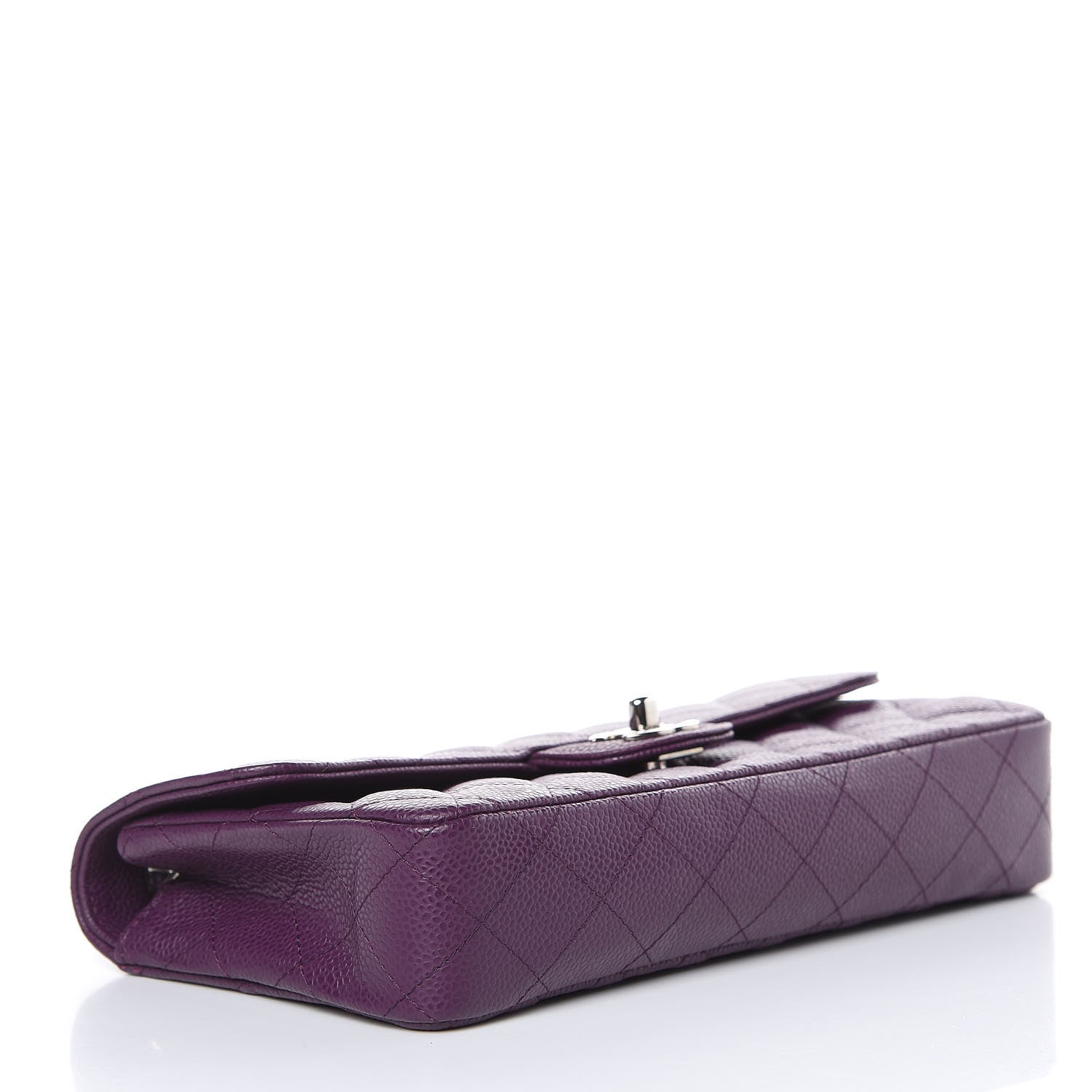 Chanel Caviar Quilted East West Flap Purple 4 of 10