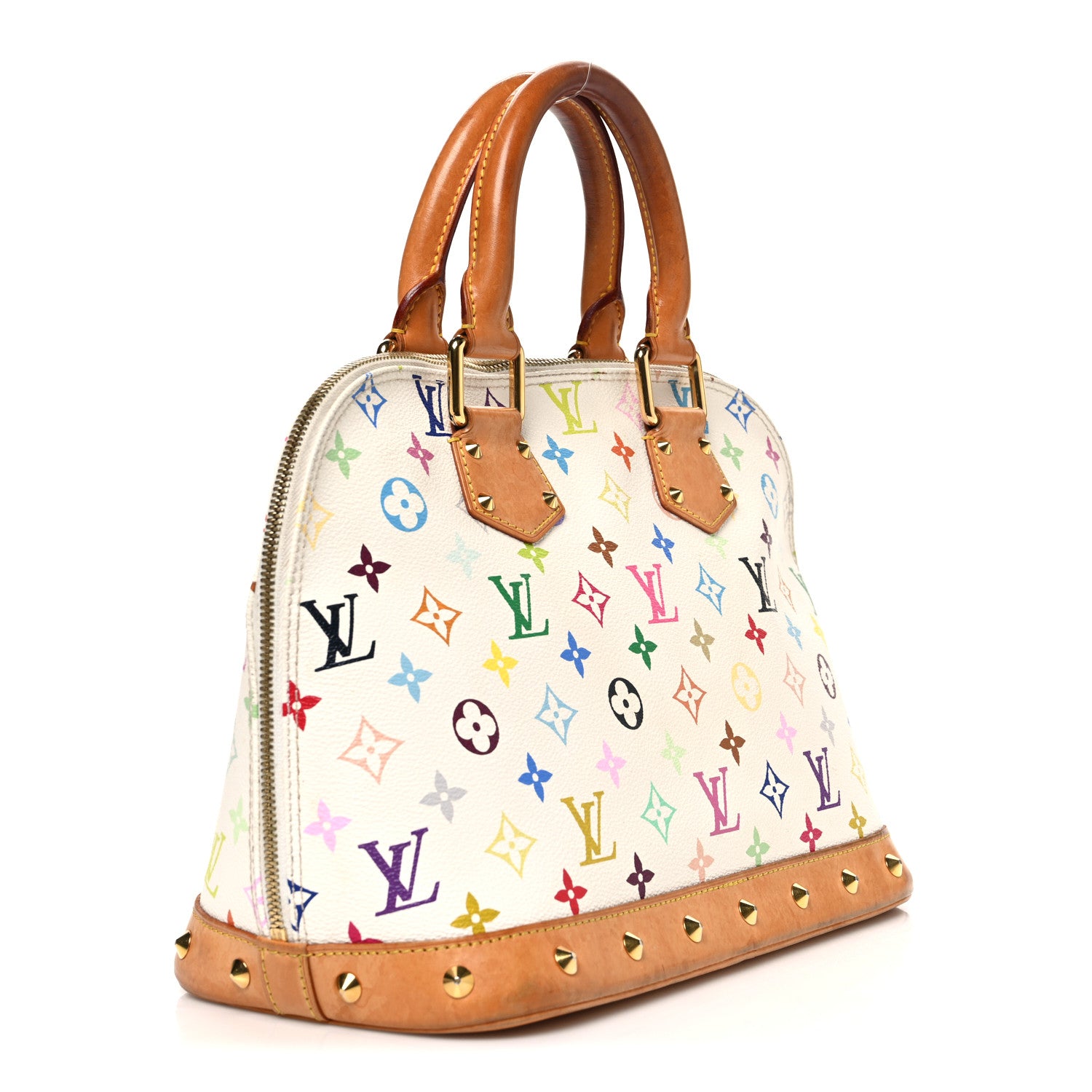 Louis Vuitton Monogram Multicolor Alma White 3 of 12