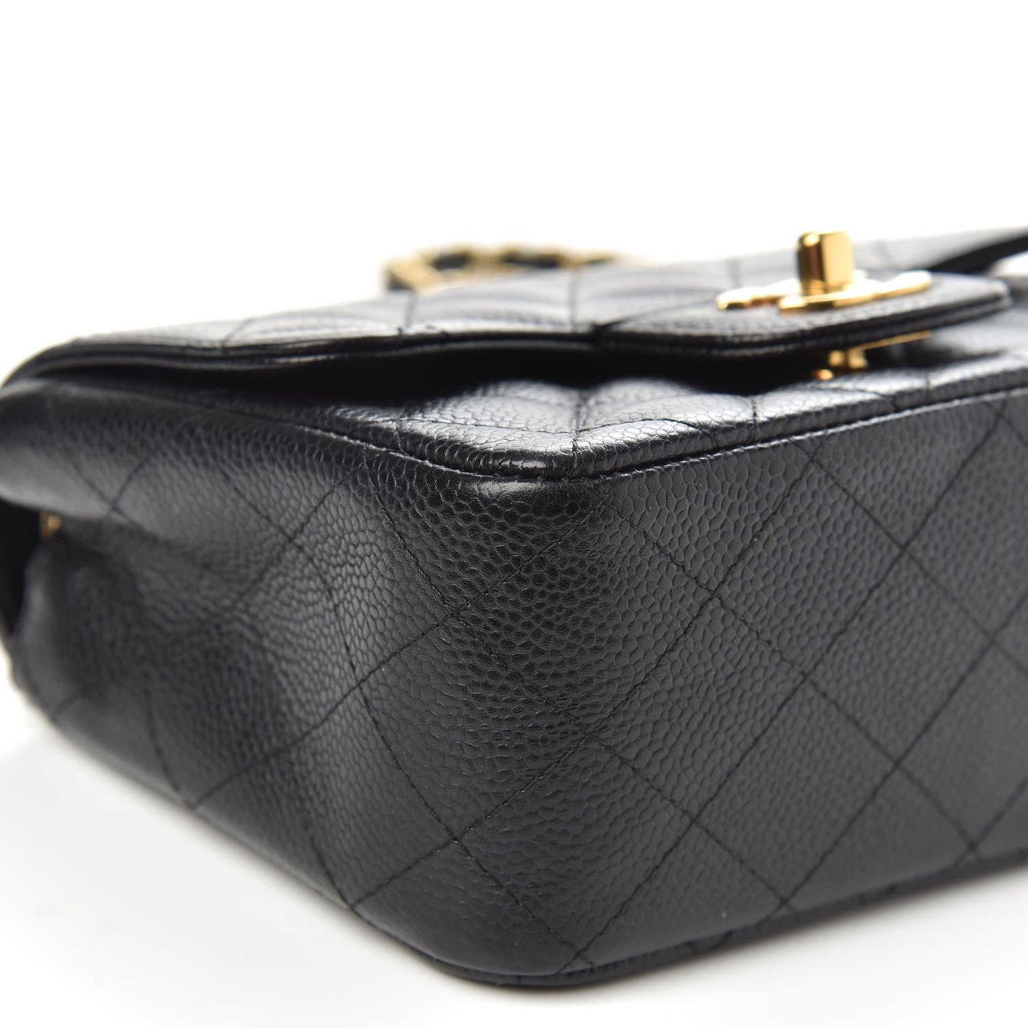 Chanel Caviar Quilted Mini Square Flap Black 8 of 9