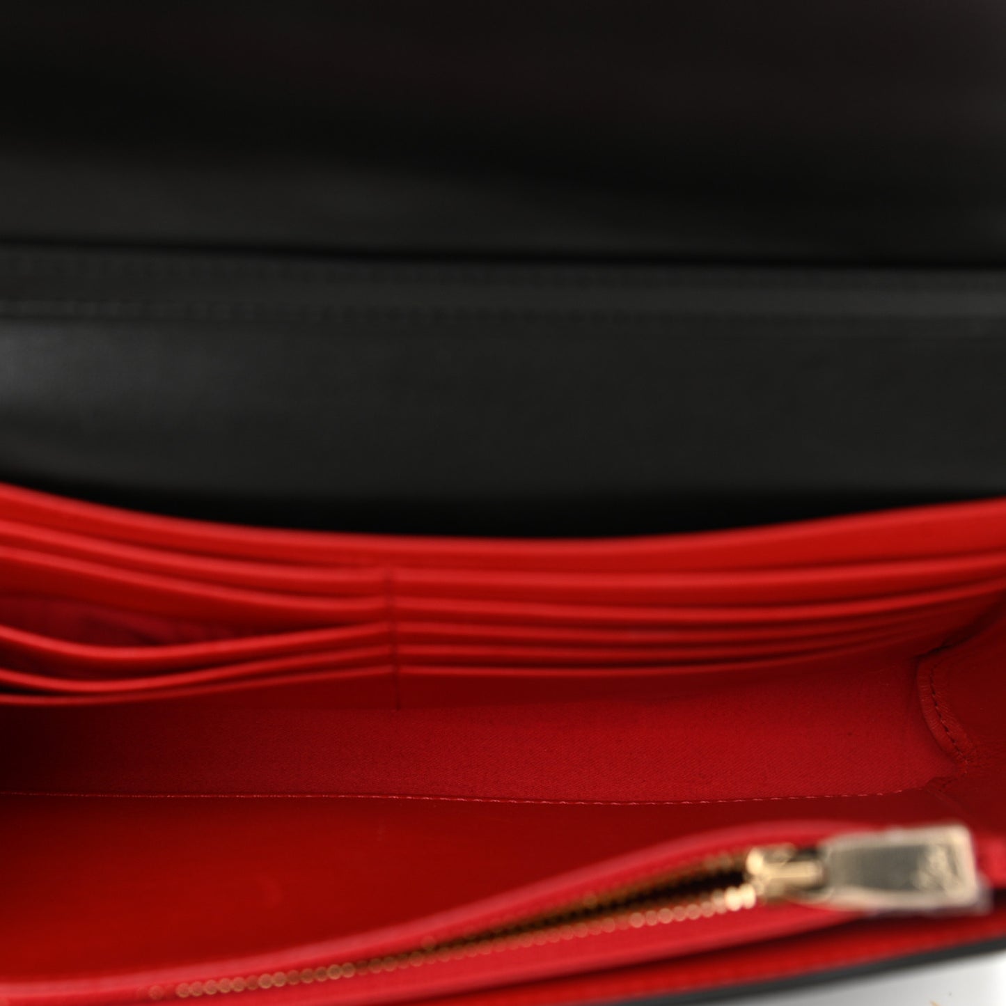 Grained Calfskin Spikes Loubinthesky Paloma Wallet On Chain Black Multimetal