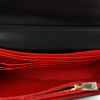 Christian Louboutin Grained Calfskin Spikes Loubinthesky Paloma Wallet On Chain Black Multimetal 5 of 11
