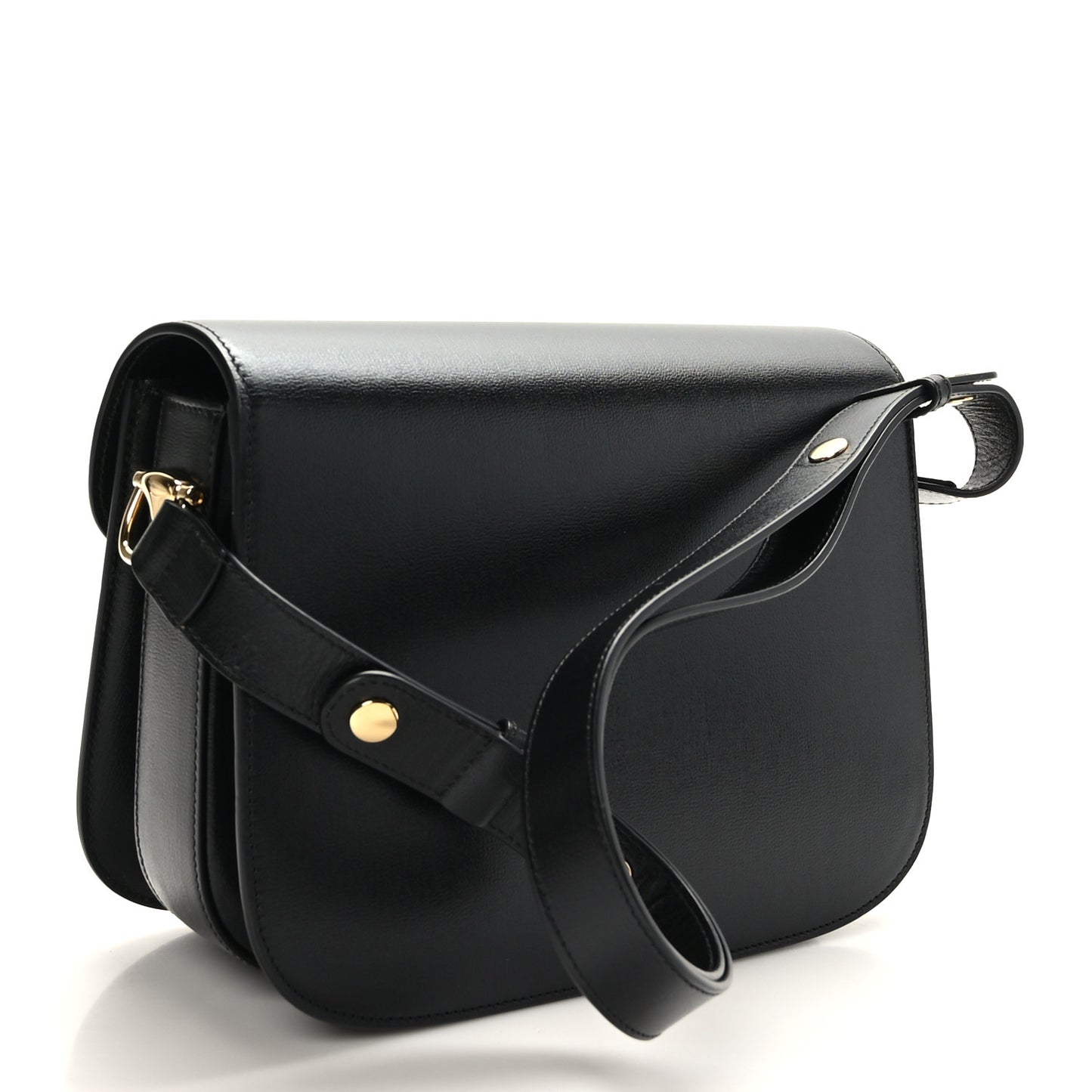 Azalea Calfskin Horsebit 1955 Shoulder Bag Black
