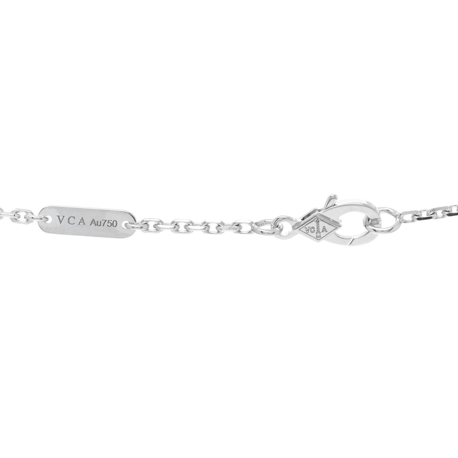 Van Cleef & Arpels 18K White Gold Black Onyx Magic Alhambra Pendant Necklace 4 of 5