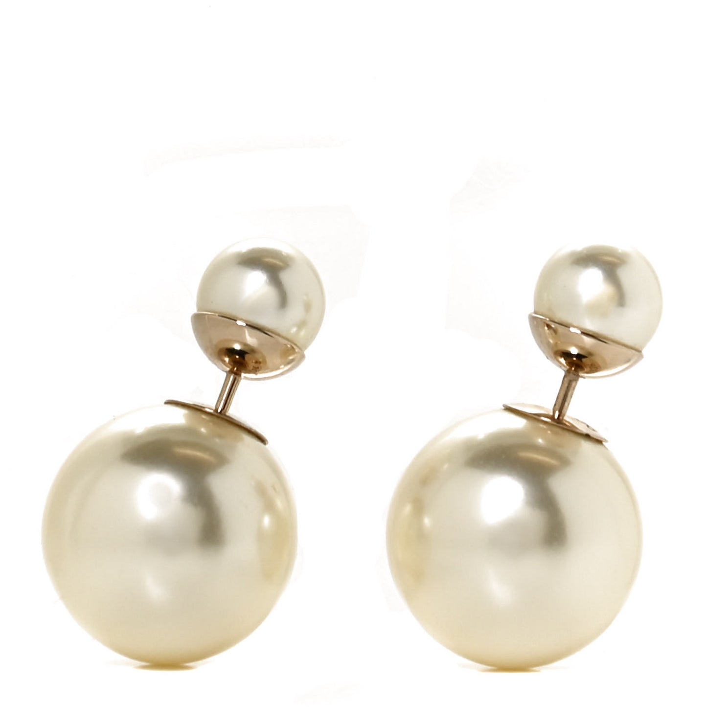Pearl Mise En Dior Tribal Earrings Gold