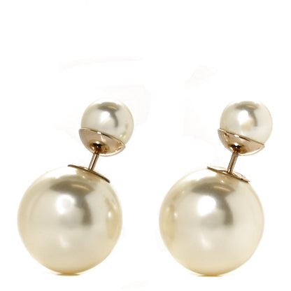 Christian Dior Pearl Mise En Dior Tribal Earrings Gold 1 of 4