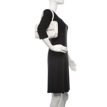 Chanel Calfskin Quilted Wild Stitch Flap White 2 of 13