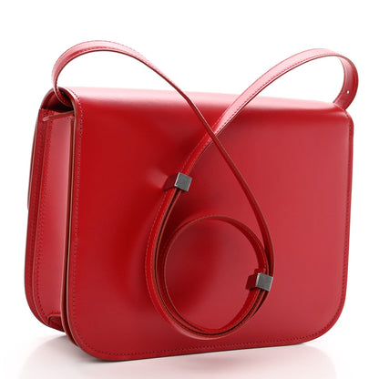 Celine Box Calfskin Medium Classic Box Flap Bag Red 3 of 11