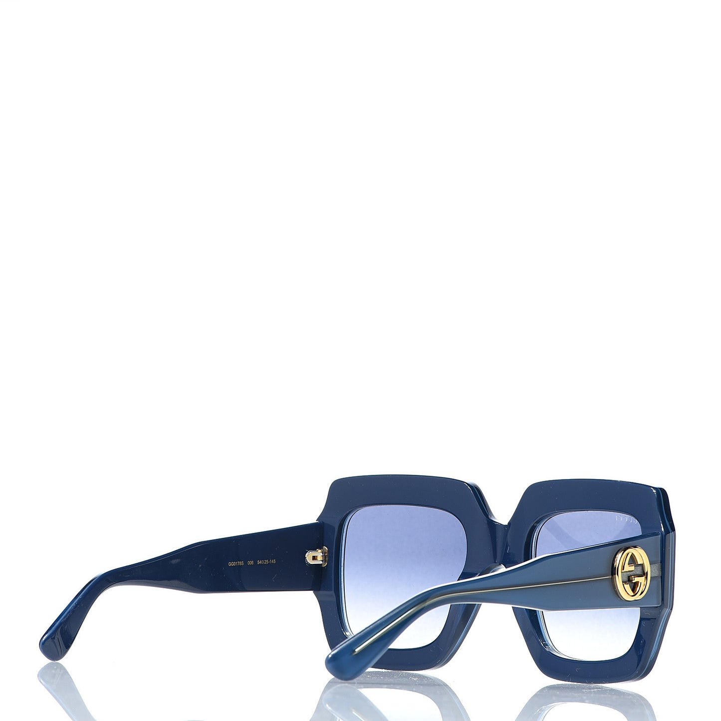 Square Web Frame GG0178S Sunglasses Navy