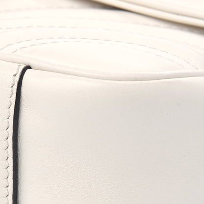 Gucci Calfskin Matelasse Mini GG Marmont Shoulder Bag White 15 of 24