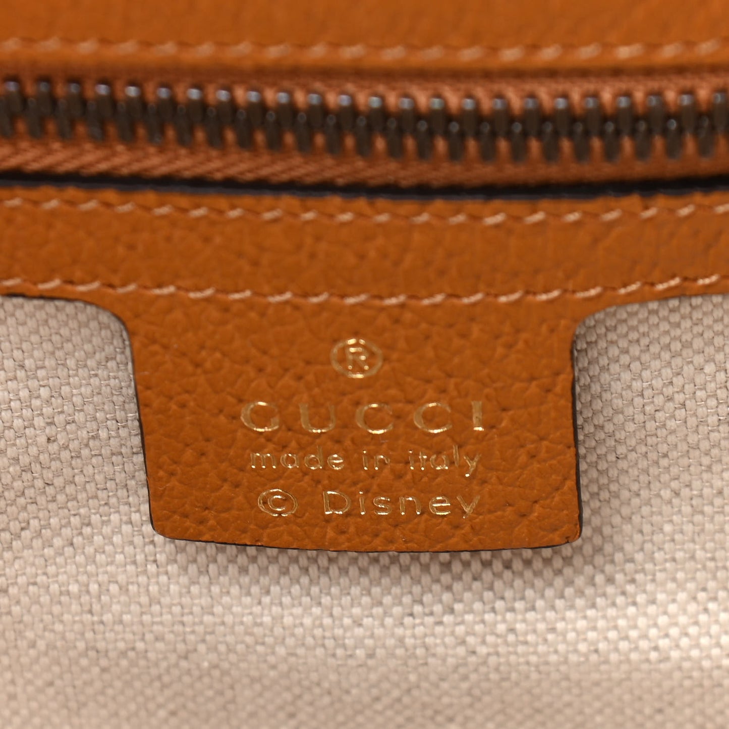 X DISNEY Mini Vintage GG Supreme Monogram Mickey Mouse Small Dome Backpack Beige Vintage Sun Oil