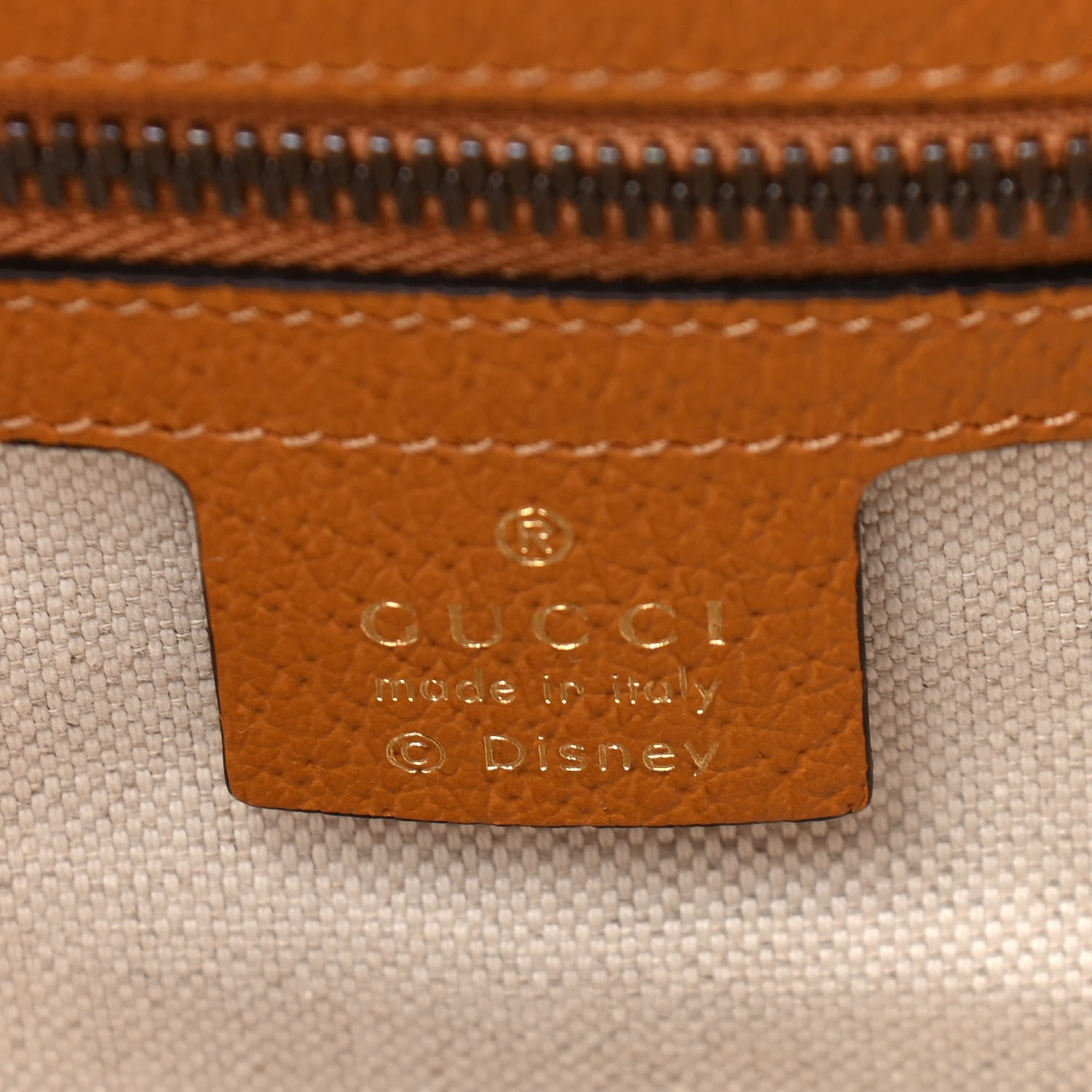 Gucci X DISNEY Mini Vintage GG Supreme Monogram Mickey Mouse Small Dome Backpack Beige Vintage Sun Oil 5 of 8