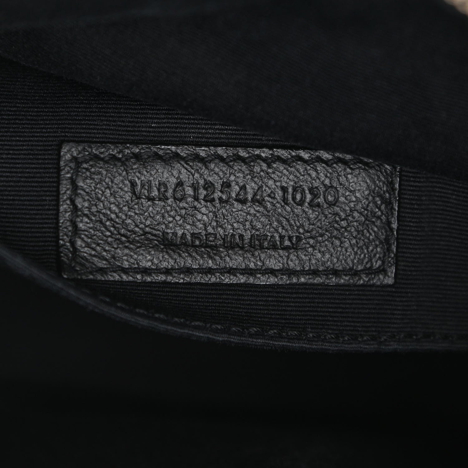 Saint Laurent Calfskin Matelasse Monogram Lou Camera Bag Black 7 of 9
