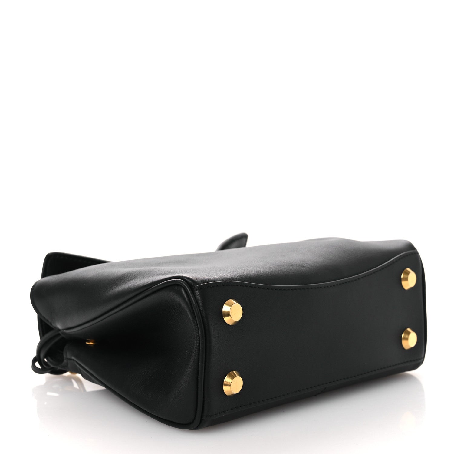 Balenciaga Natural Smooth Calfskin Mini Rodeo Top Handle Handbag Black 4 of 9