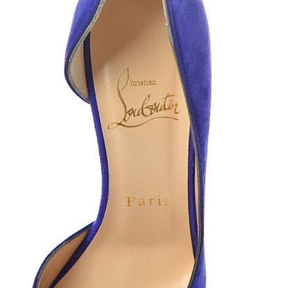 Christian Louboutin Veau Velour Iriza 100 Pumps 35.5 Purple Pop 6 of 11