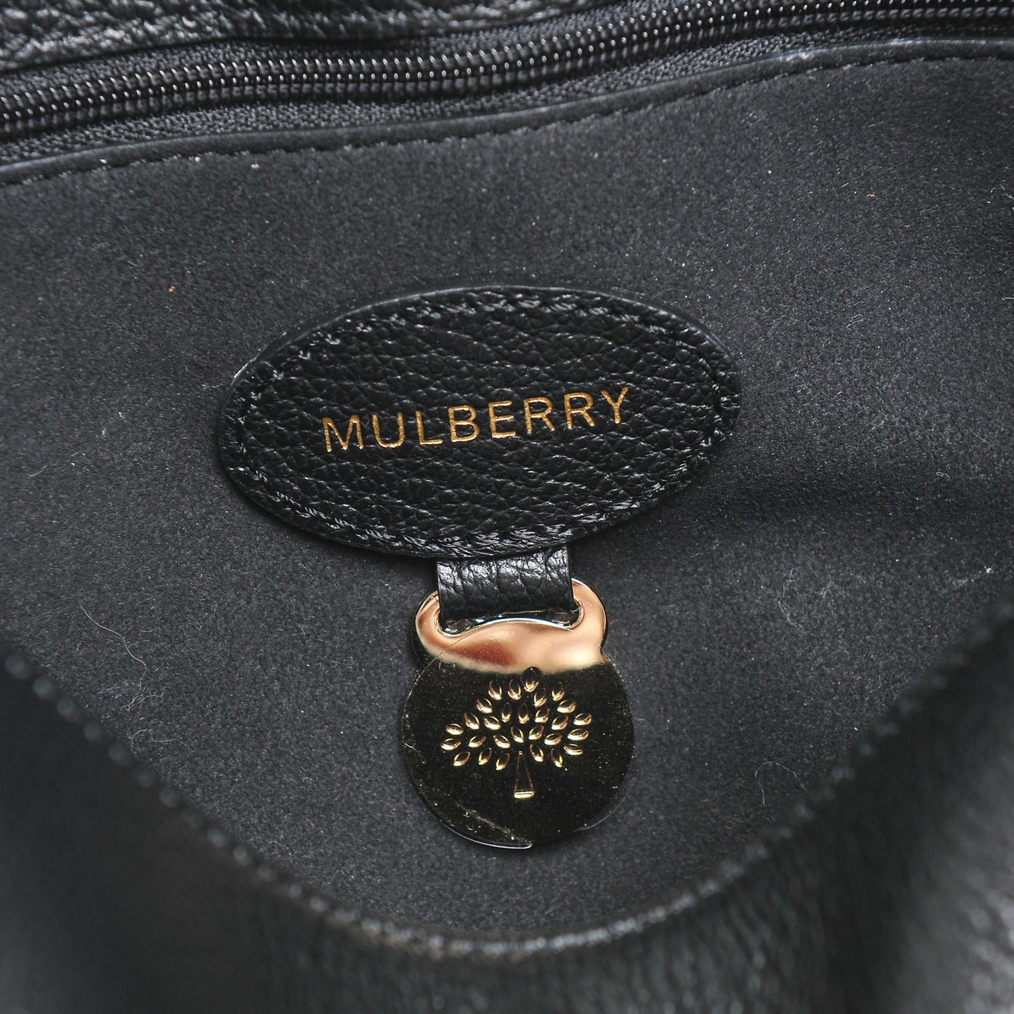 Goat Printed Calfskin Freya Satchel Black