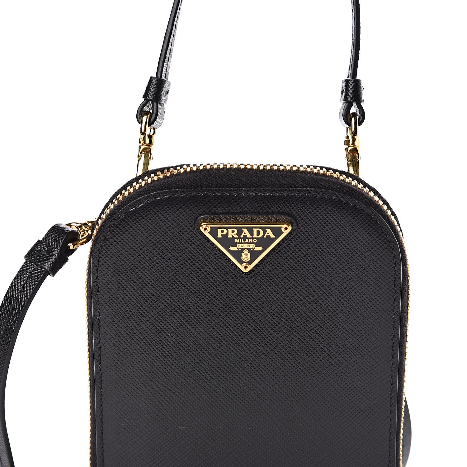 Prada Saffiano Mini Bag Black 10 of 11