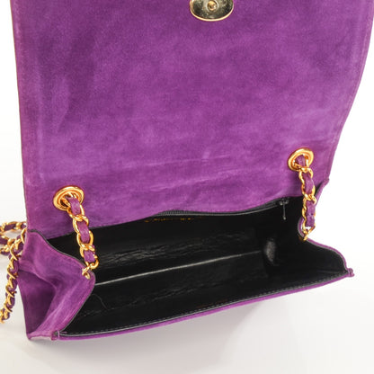 Chanel Suede Timeless Mini Flap Purple 5 of 8