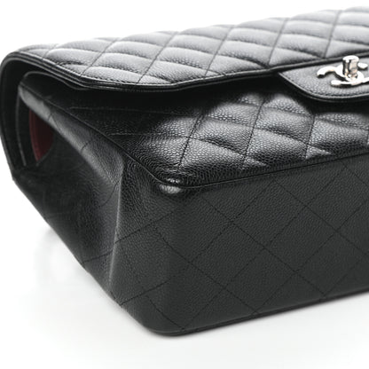 Chanel Caviar Quilted Jumbo Double Flap Black 9 of 10