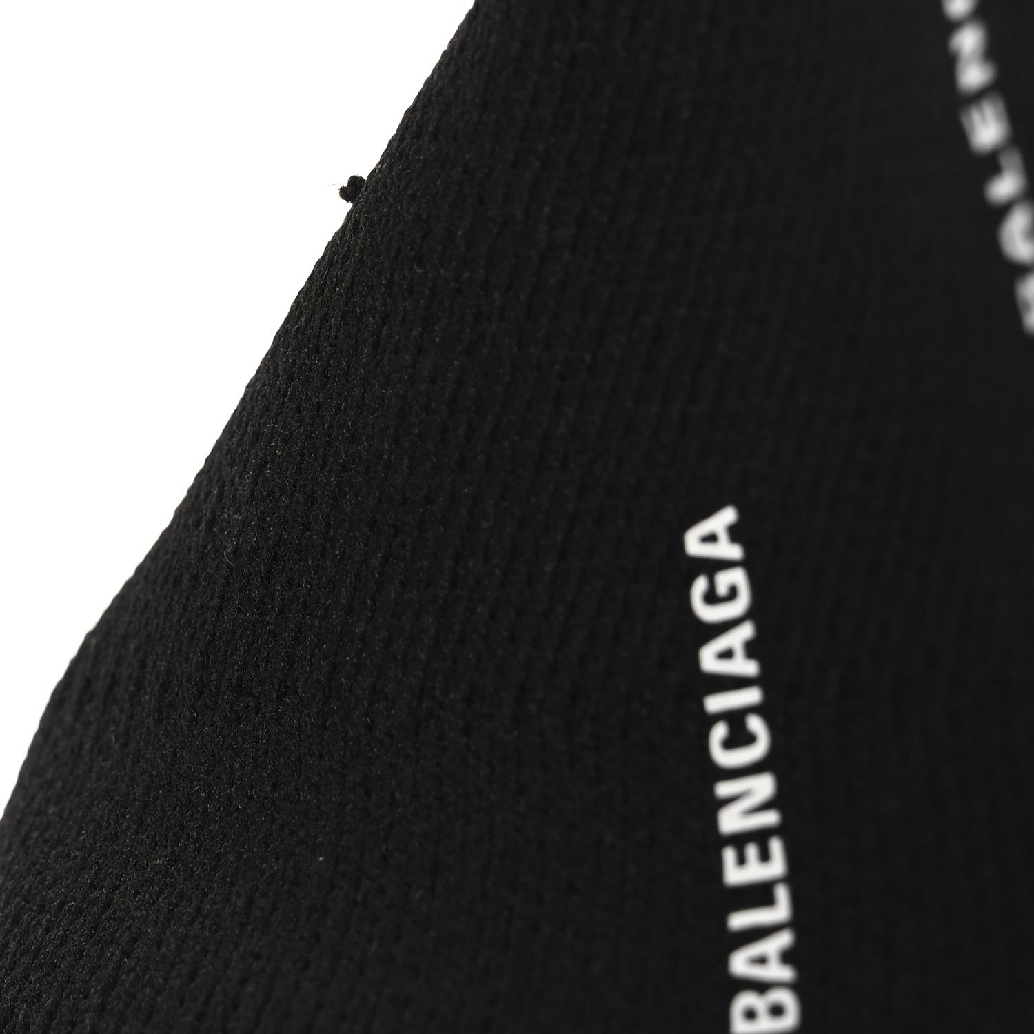 Balenciaga Neoprene Knit Allover Logo Bi-Color Sole Womens Speed Sneakers 35 Black White 24 of 26