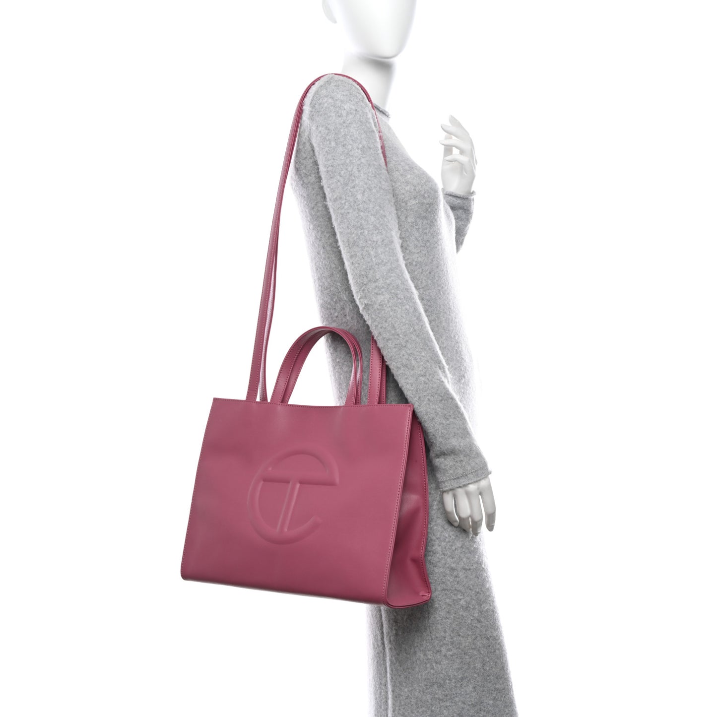 Vegan Leather Medium Shopping Bag Corned Beef