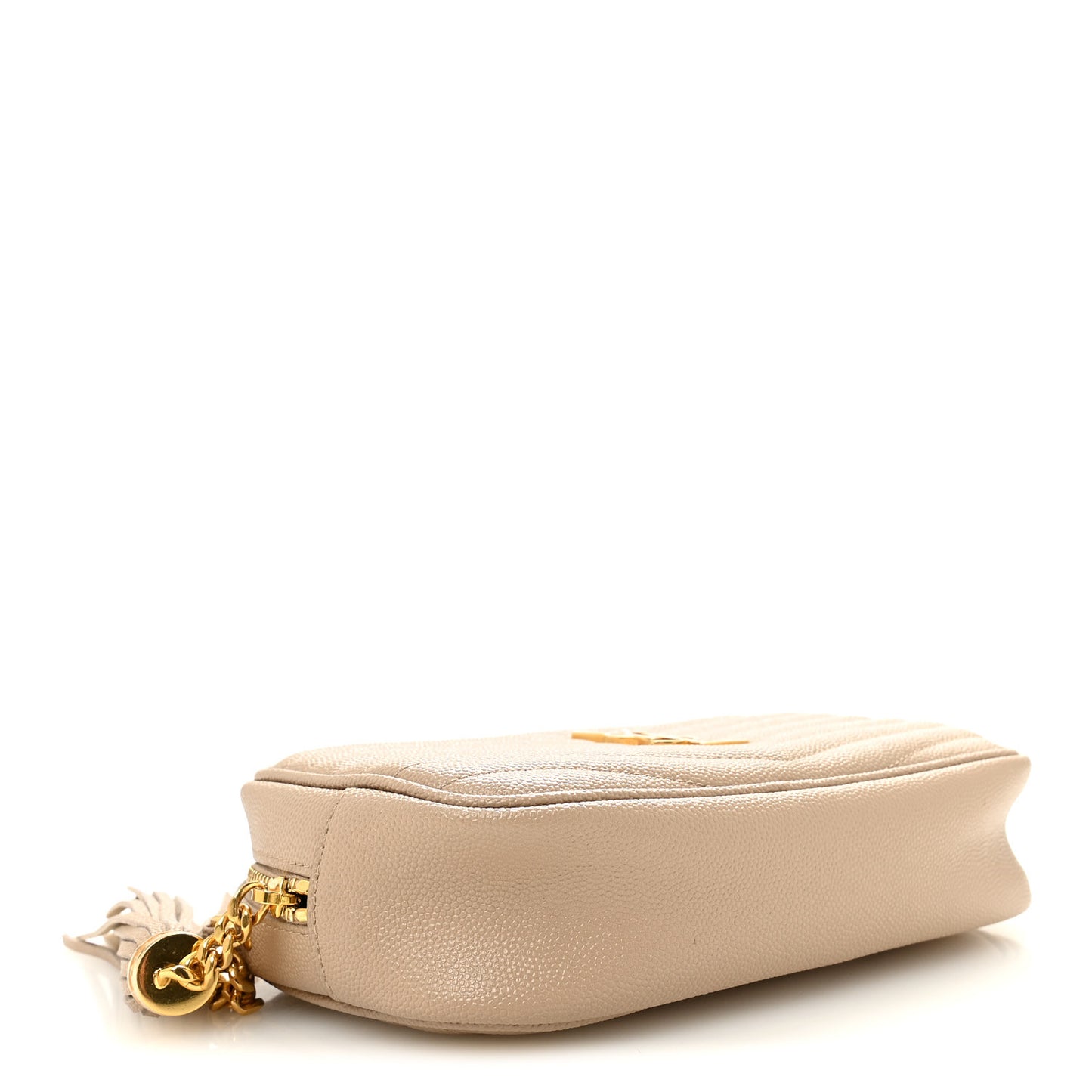 Grain De Poudre Matelasse Monogram Mini Lou Camera Bag Dark Beige