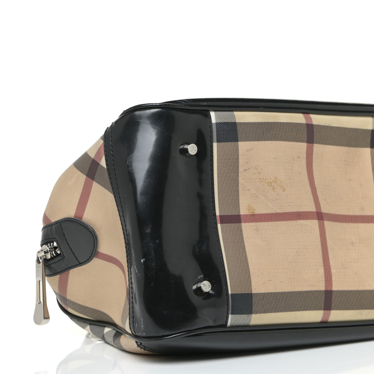 Supernova Check Patent Bowling Bag Black