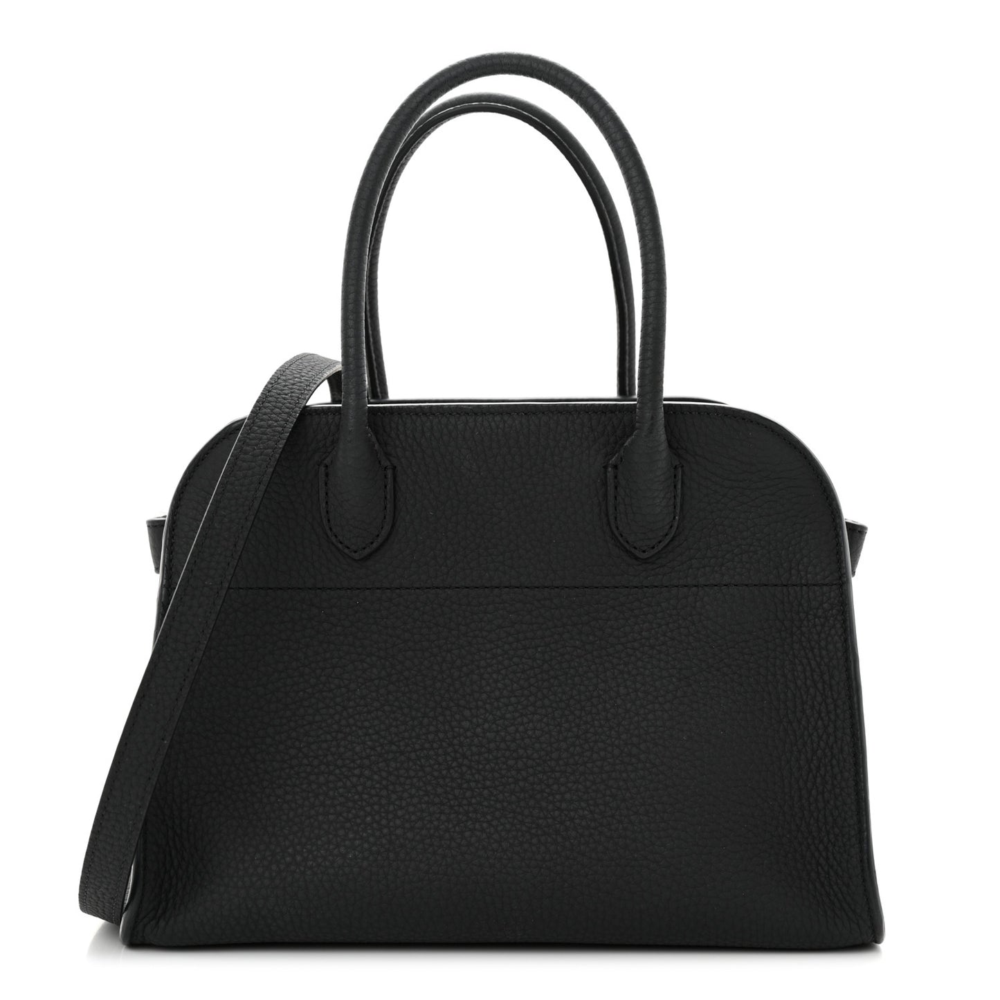 Grained Calfskin Soft Margaux 10 Bag Black