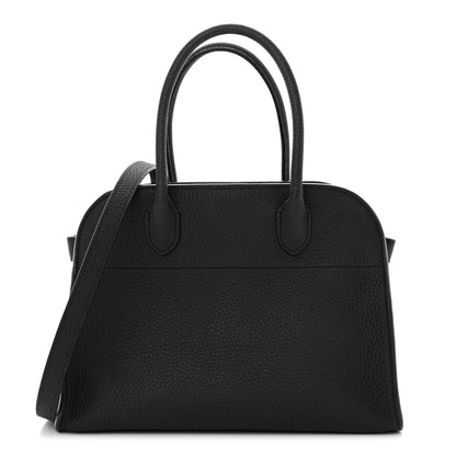 The Row Grained Calfskin Soft Margaux 10 Bag Black 1 of 9